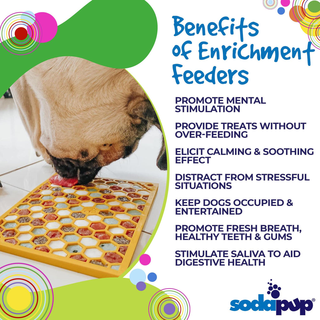 Honeycomb E-Mat - Enrichment Lick Mat for Dogs and Cats |