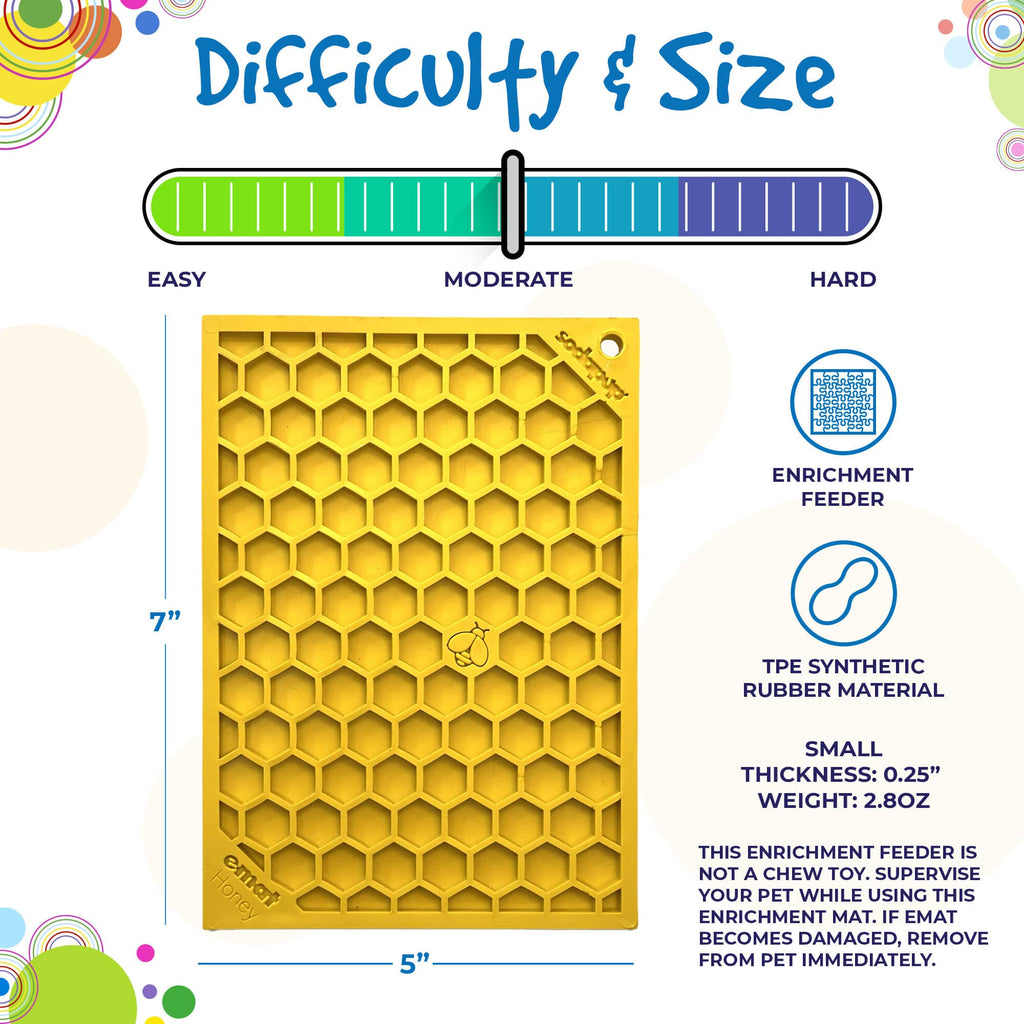 Honeycomb E-Mat - Enrichment Lick Mat for Dogs and Cats |