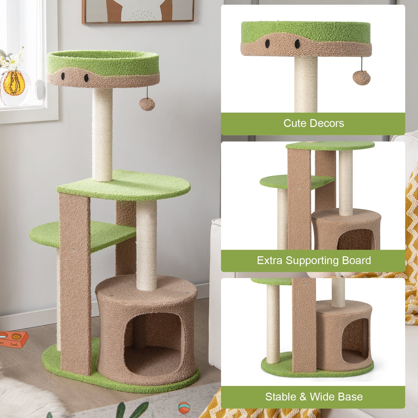5-Tier Modern Cat Tree Tower for Indoor Cats