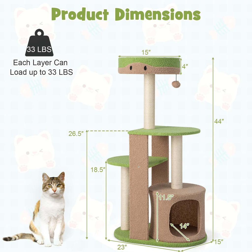 5-Tier Modern Cat Tree Tower for Indoor Cats