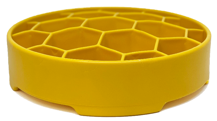 Honeycomb  Deep Slow Feeder Dog Bowl  | USA Made