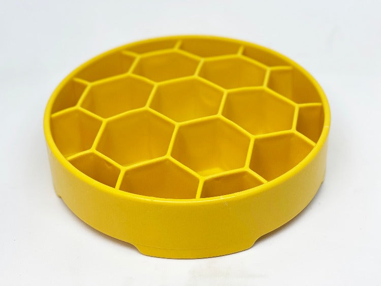 Honeycomb  Deep Slow Feeder Dog Bowl  | USA Made