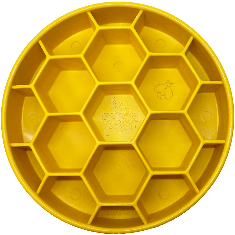 Honeycomb  Deep Slow Feeder Dog Bowl  | USA Made
