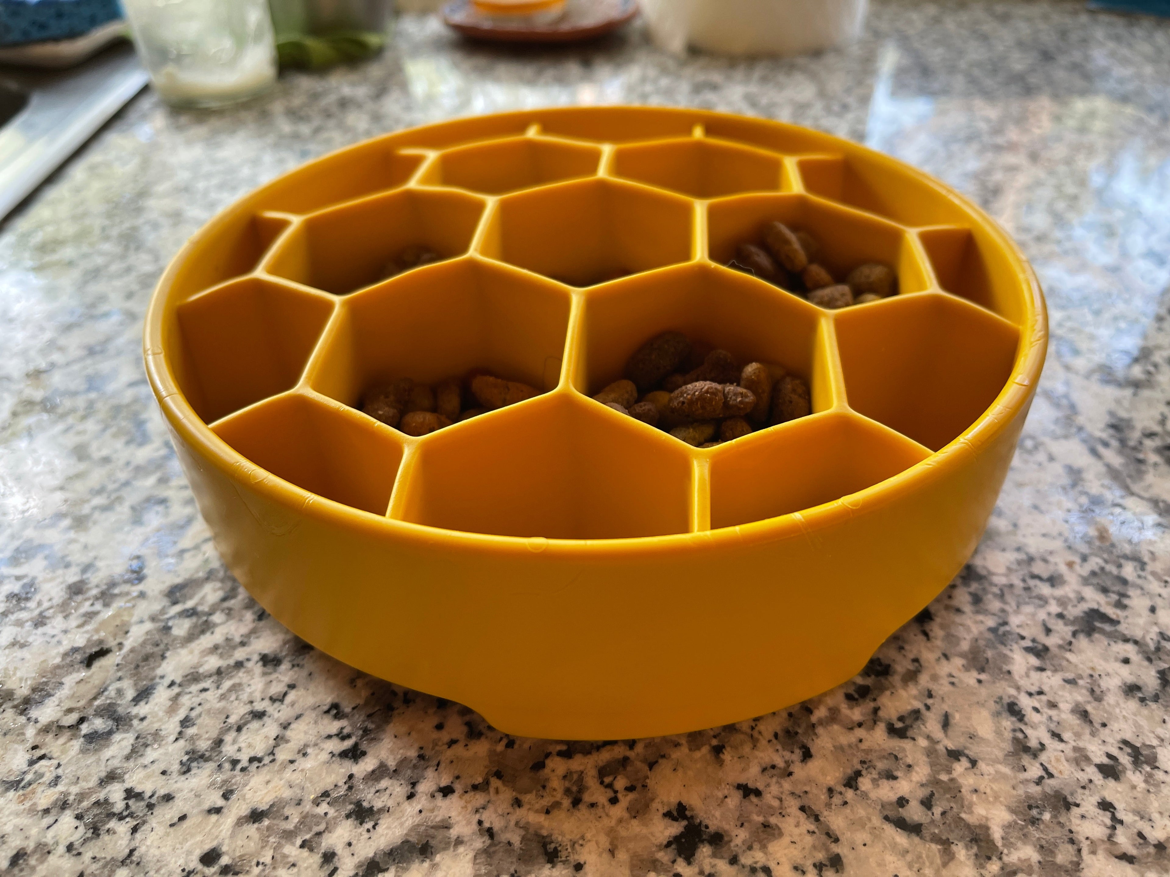 Honeycomb  Deep Slow Feeder Dog Bowl  | USA Made