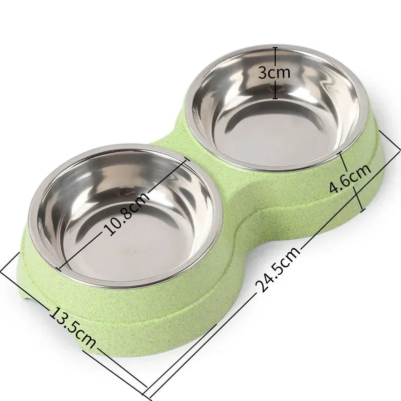 Double Sided Pet Water and Food Bowl
