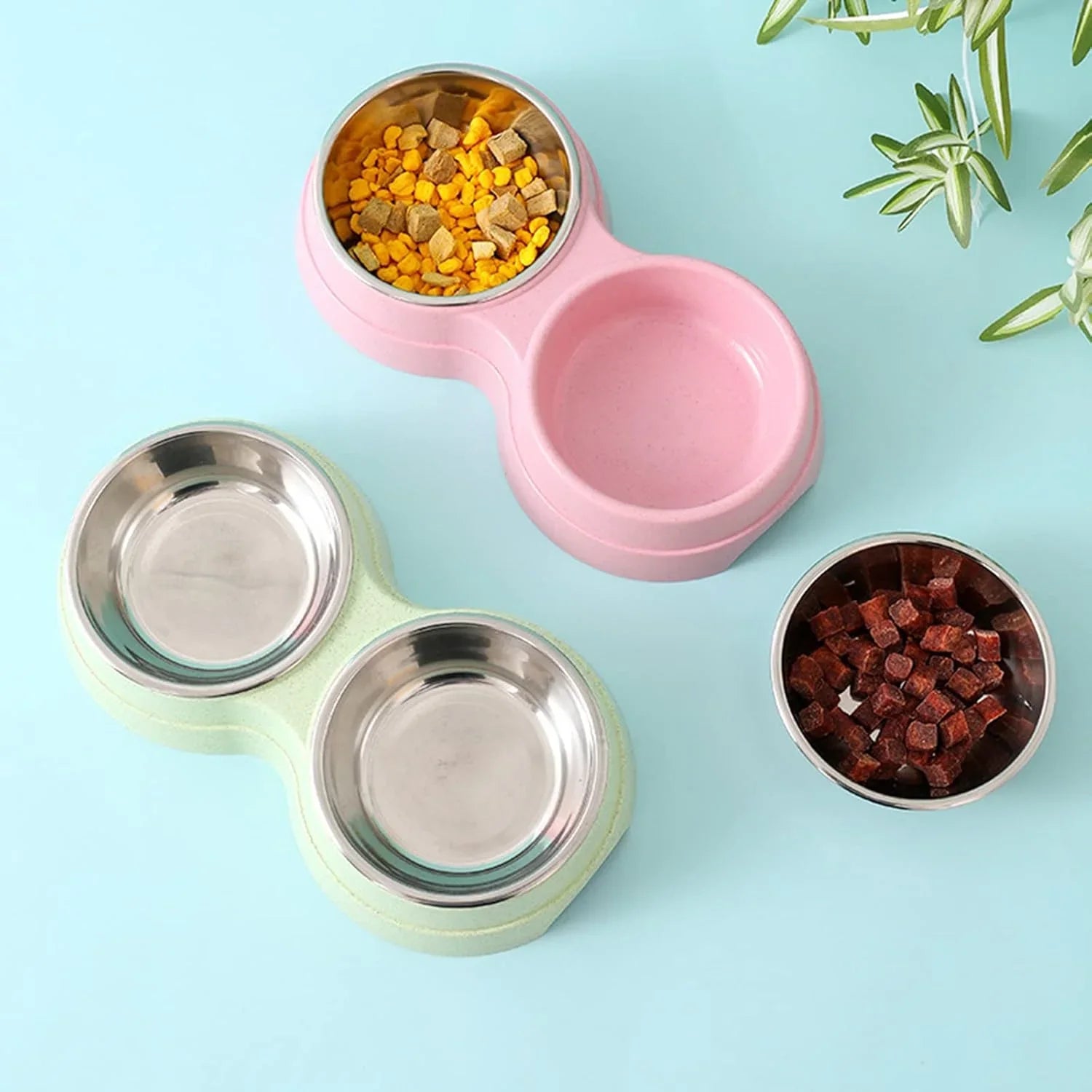 Double Sided Pet Water and Food Bowl