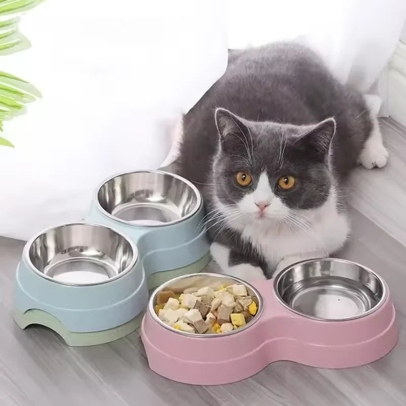 Double Sided Pet Water and Food Bowl