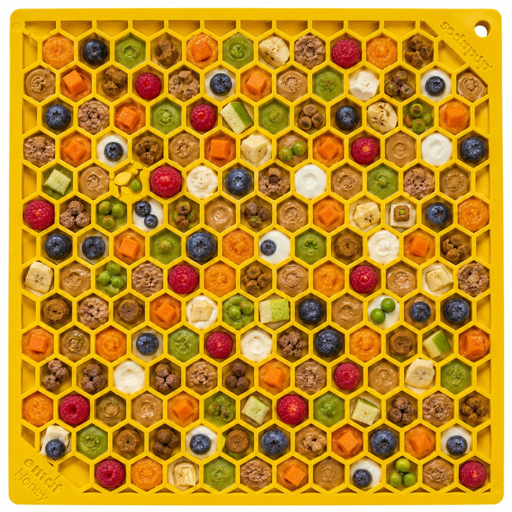 Honeycomb E-Mat - Enrichment Lick Mat for Dogs and Cats |