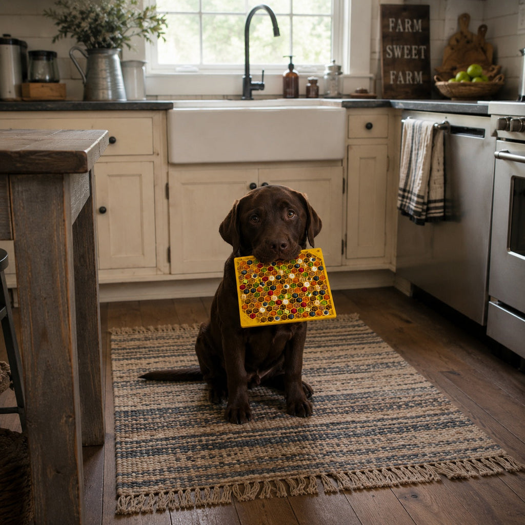 Honeycomb E-Mat - Enrichment Lick Mat for Dogs and Cats |