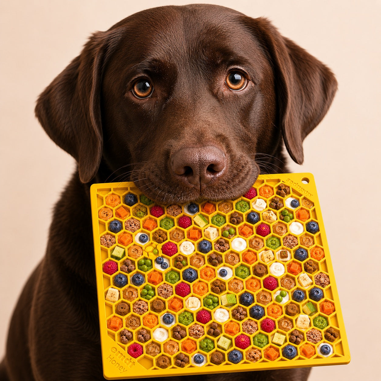 Honeycomb E-Mat - Enrichment Lick Mat for Dogs and Cats |