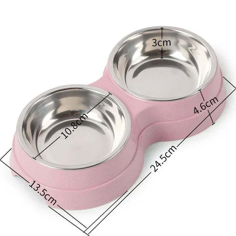 Double Sided Pet Water and Food Bowl