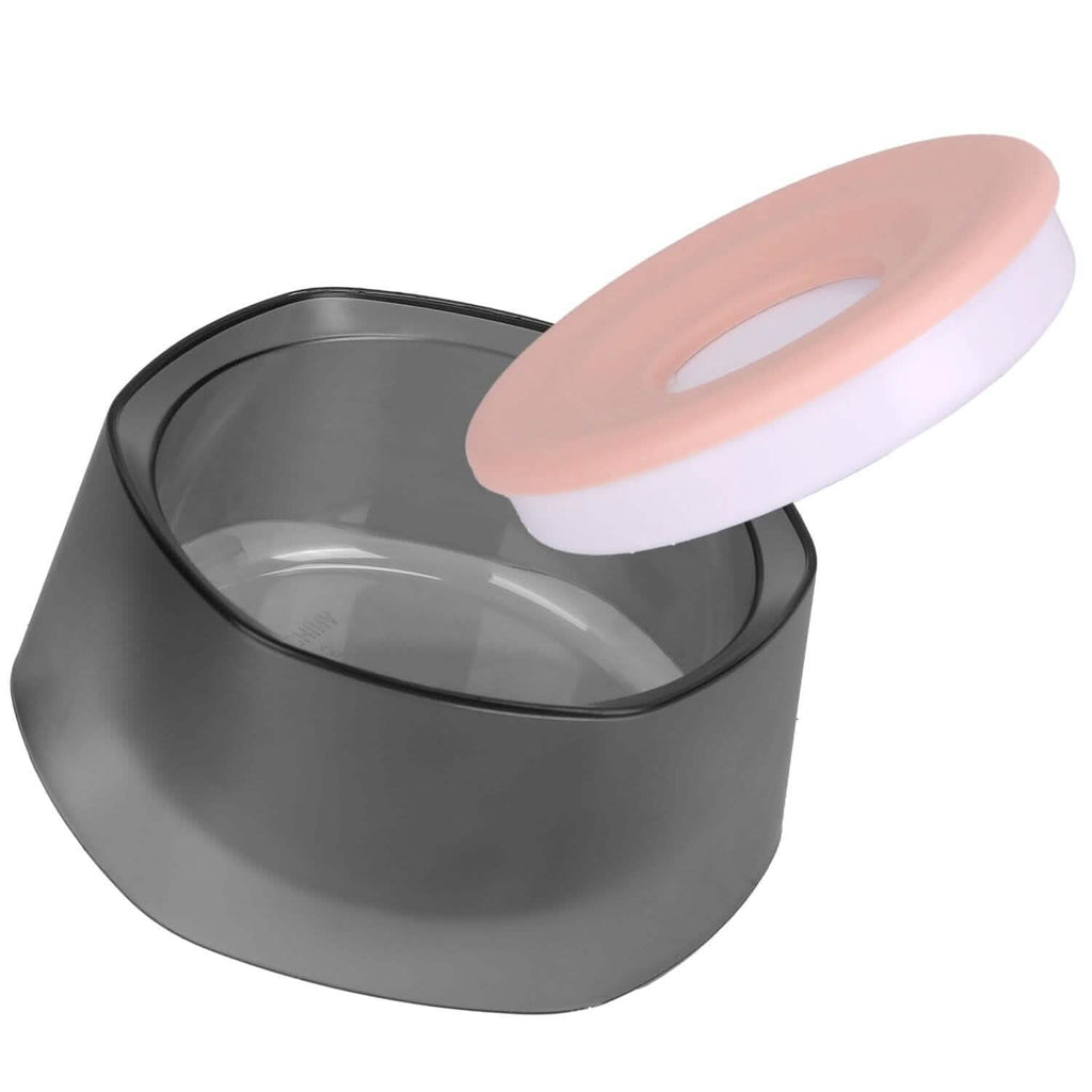 No Spill Dog Cat Water Bowl, Slow Water Feeder