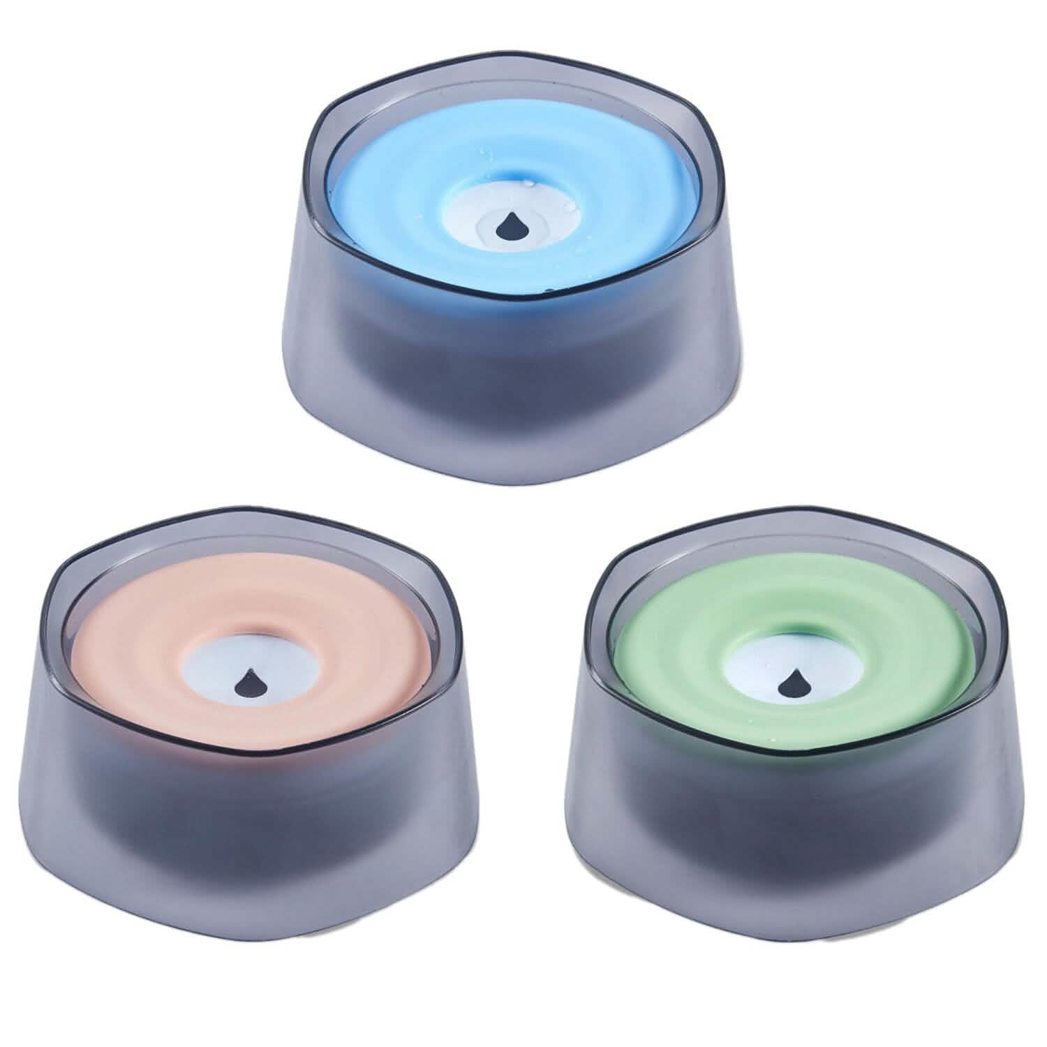 No Spill Dog Cat Water Bowl, Slow Water Feeder